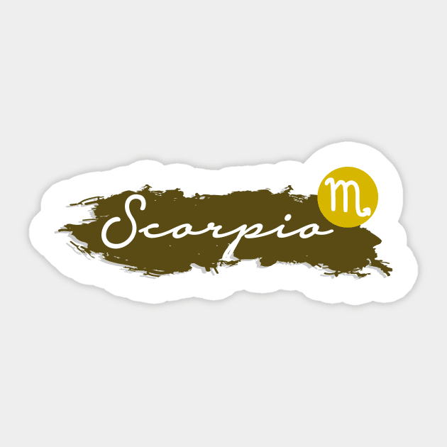 Scorpio Horoscope Sticker by creative words